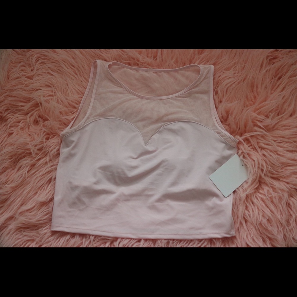 Kortni Jeane Netted Sweetheart Top